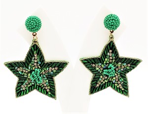 2022 pendientes de aro de plata étnicos bohemios personalizados de moda hechos a mano doble círculo Arco Iris colorido Lafite rafia para compromiso - Product Image 3