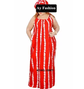 African Fashion Attire Maxi Kaftan Dresses New Style Ladies Slip Dress