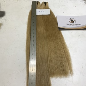Prix de gros # Cheveux humains lisses, 12 couleurs, tissage à la machine, longueur de 8 à 34 pouces, cuticules alignées - Product Image 4