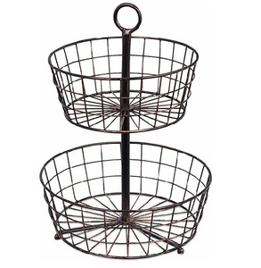 Multipurpose Uses Household Metal <b>Wire</b> <b>Basket</b> Nickel Plated Unique Design Quality Fruit Storage <b>Basket</b> Home and Kitchen 2025 - Product Image 2