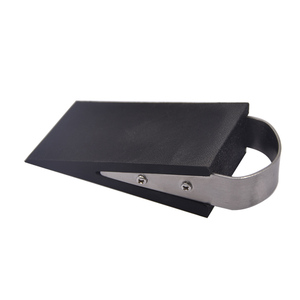 Bouchon de <span class=keywords><strong>porte</strong></span> en caoutchouc robuste Bloc de <span class=keywords><strong>porte</strong></span> en forme de coin antidérapant et poignée en acier inoxydable sans endommager le sol et la <span class=keywords><strong>porte</strong></span> - Product Image 1