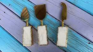 100% Couteau en laiton de la meilleure qualité et manche en résine pour les restaurants à utiliser en acier miroir au meilleur morceau et poli - Product Image 5