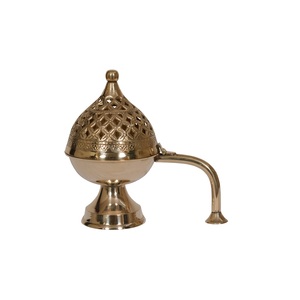 High Quality Hot Sale Handle Industrial Brass Incense <b>Burner</b> Wholesale Golden Brass Incense <b>burner</b> Brass Antique Incense <b>burner</b> - Product Image 6