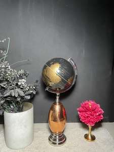 Rotating Vintage Classy Design Globe with Stand Metal Elegant Rotating Globes for Decor and Gifting Suppliers India - Product Image 5
