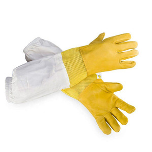 Goatskin-guantes de apicultura, manguitos a prueba de picaduras - Product Image 1