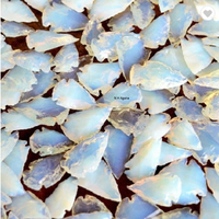 Venta al por mayor Opalite Arrowhead cristales curativos hechos a mano Opalite Arrowheads Agate Gemstone Opalite Arrowhead para la venta