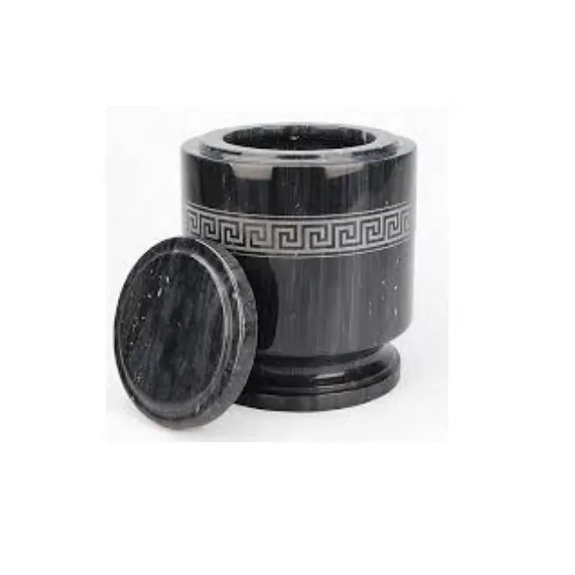 Black Marble Funeral Cremation Urns In Cheap Price For Adult Ashes