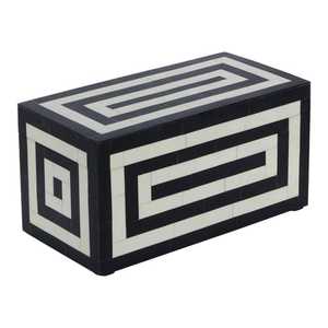 Incrustación de hueso natural de madera artesanal personalizada, joyería y caja de pañuelos para collar, pulsera, anillo, pendiente colgante de la India - Product Image 1