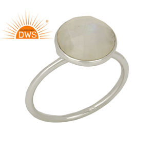 Pretty Rainbow Moonstone <b>Ring</b> High Quality 925 Silver <b>Girls</b> <b>Ring</b> Wholesale Fine silver Jewelry Classic Collection - Product Image 1