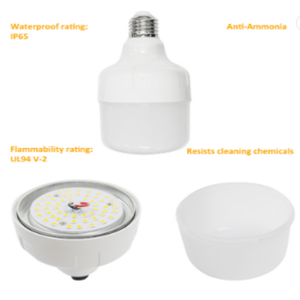 Luci <span class=keywords><strong>LED</strong></span> per Pollame 7W/10W E27 IP65 Lampadina Dimmerabile Illuminazione <span class=keywords><strong>LED</strong></span> per Allevamenti di Polli - Product Image 5