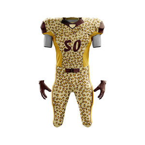 Uniforme de sport américain à manches courtes conçu sur mesure nouvelle conception de vêtements d'équipe pour la technique de sublimation sportive utilisée - Product Image 5