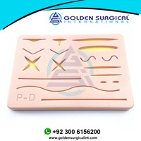 Almohadilla de sutura de silicona para heridas, modelo de piel humana para suturar, almohadilla de entrenamiento para médico, enfermera, modelo de práctica de Estudiante