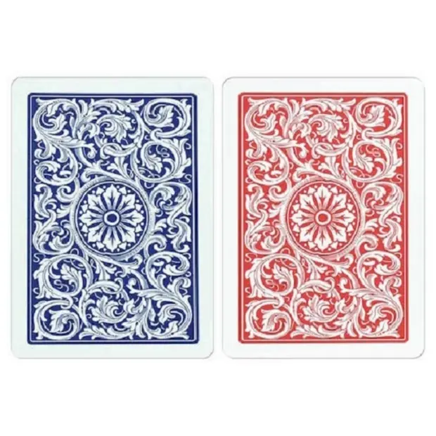 Juegos de doble caja de acabado de lino, embalaje de plástico, cartas de póker, cartas de juego de marca, índice Jumbo (10 cubiertas)