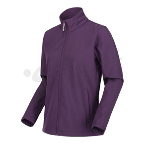Vente chaude femmes Softshell marche veste col haut coupe-vent respirant en plein air vêtements actifs fermeture à glissière en gros - Product Image 5