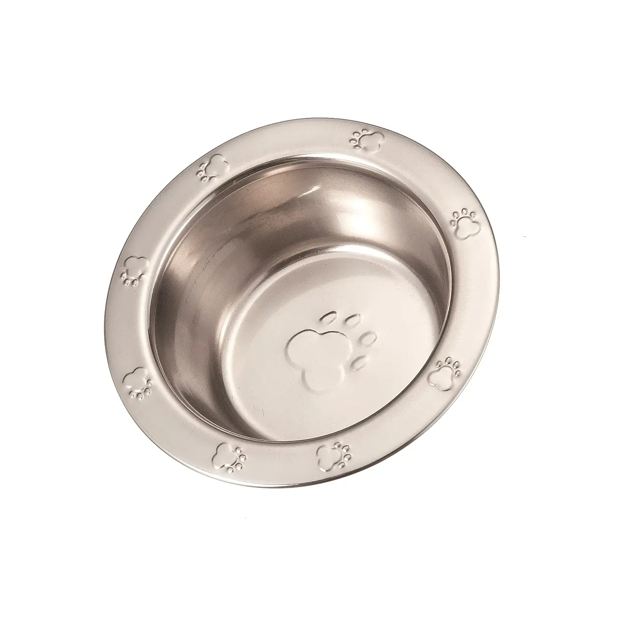 Pet product Stainless Steel Embossed Standard Feeding 16OZ Dog Bowls