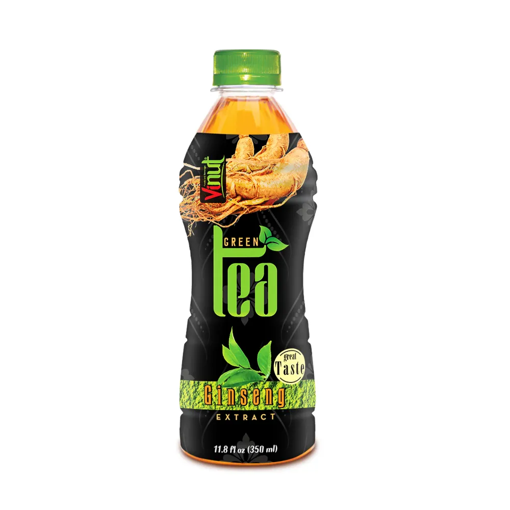 New product 11.8fl oz VINUT Bottled Premium Green Tea with Ginseng good for health best selling private label OEM ODM HALAL BRC