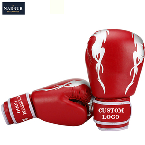 Gants d'entraînement de boxe professionnels, design personnalisé, cuir PU, fermeture auto-agrippante, sangle de poignet, prix abordable - Product Image 5