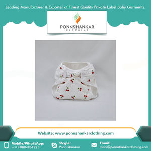 Couvre-couche en tissu de coton biologique pour bébé, couche-culotte lavable - Product Image 6