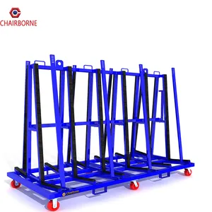 Double side heavy duty granite transport A frame rack for storage and display
