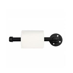 Ensemble de deux porte-papier de soie de taille personnalisée en fer noir couleur porte-papier hygiénique pour la vente en gros - Product Image 2