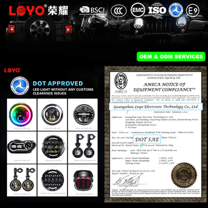 Faros delanteros para coche, luces para Jeep <span class=keywords><strong>Rubicon</strong></span> Liberty Wrangler Jk Kc Libertad <span class=keywords><strong>2022</strong></span> 2017 7, 1995 2021 2020 2010 - Product Image 3