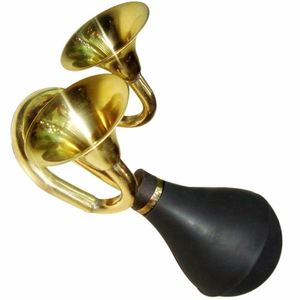 Klaxon de bicchu à double ampoule en laiton vintage de 10 pouces pour klaxon de clown de voiture de vélo de camion - Product Image 2