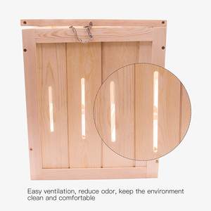 Gabbia per criceti in legno ecologica con chiusura a pressione per criceti e conigli - Product Image 4