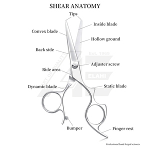 Ciseaux de coiffure professionnels avec grandes poignées ergonomiques pour barbier et styliste, ciseaux de coupe de cheveux pour salon 2026 - Product Image 3