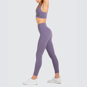 High Waist High Quality Soft <b>Hip</b> Lifting Women's Yoga Set Bra and Legging Spandex/Polyester Quick Dry Breathable - Product Image 3
