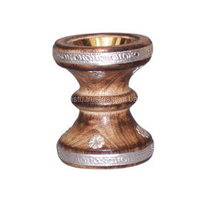 Quemador de Incienso y Carbón de Madera y Latón Tallado a Mano, Difusor de Aroma para Habitaciones - Product Image 3