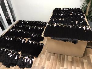 Extensions de cheveux humains lisses et raides, 18 pouces, haute qualité, pour la confection de perruques en cheveux naturels - Product Image 5