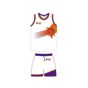 Kaus Bola Basket Hitam Singlet Bintang Jersey Kustom Cetak Basket Pria dengan Putih Kustom Unisex OEM Anti Seragam