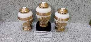 DOMETOP 10 pulgadas Eagle Design Brassworld India's Premium 10 pulgadas CREMATION URN Suministros funerarios - Product Image 6
