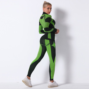 Ensemble de sous-vêtements de yoga thermique pour femmes, combinaison d'entraînement, de Fitness, de Ski, de course à pied, - Product Image 5