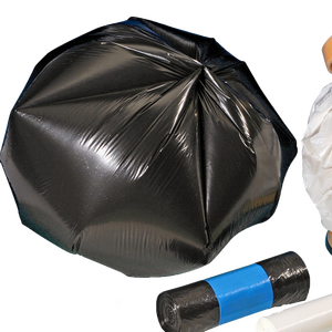 Recycler les sacs à ordures en plastique noir biodégradable HDPE 30-33 gallons 42 gallons Starsealed sacs à ordures en rouleau - Product Image 1