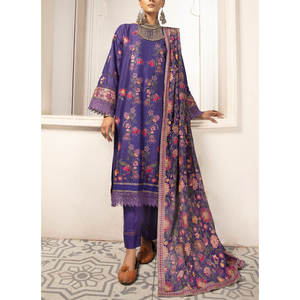 <b>3</b> <b>Piece</b> Printed Lawn <b>Suit</b> Pakistani Shalwar Kameez Original Branded Pakistani Embroidered Clothing Designer Collection - Product Image 1