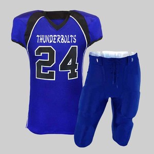 Maillot de football américain sublimé 100 % polyester, unisexe, à manches courtes, blanc, grande taille, le mieux noté - Product Image 5