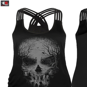 Women's Plus Size Casual Lace Running Vest <b>Spaghetti</b> <b>Strap</b> Yoga Singlets Gym Fitness <b>Tank</b> <b>Top</b> Cross Back Sport Shirts - Product Image 4