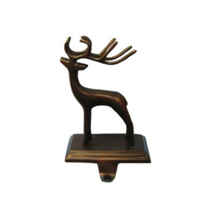 Hot Selling Black Finished Reindeer Unique Stocking Holder High Quality Christmas Hanging Decoration and Christmas <b>Gift</b> Items - Product Image 1