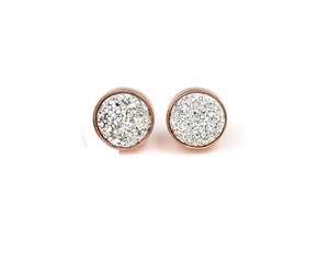 Sameer-Conjunto de pendientes de plata de ley 925 con gemas, juego de pendientes de tuerca con gemas, conectores de joyería de moda, oro rosa plateado, arte y artesanía - Product Image 4
