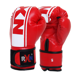 RXN Gants de boxe personnalisés pour les jeunes 8oz-16oz en cuir PU pour fermeture légers pour les arts martiaux Kickboxing - Product Image 1