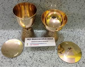 Suministros de latón para iglesia, suministros de alta calidad de cáliz y ciborium con Cruz - Product Image 3