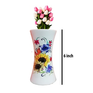 6 Inches Sun Flower <b>Vase</b> For Home Decoration - Product Image 2