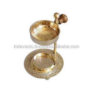 Brass Incense Resin <b>burner</b> <b>Oil</b> <b>burner</b> <b>Fragrances</b> <b>Oil</b> Difuser Adjustable Cup With Gold Finish Room Aroma - Product Image 4