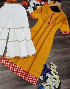 Robe de soirée de marque en coton et soie pour filles Sana soie lourde brodée de pierre pour le travail Kurti indien et pakistanais saisonniers avec vêtement - Product Image 5