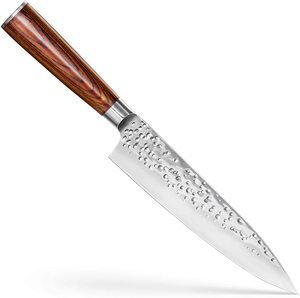 G10 Handle Grip With olive Wood custom Hand Made Modern Damascus <b>kitchen</b> chef <b>Knife</b> (Smk2029) - Product Image 1