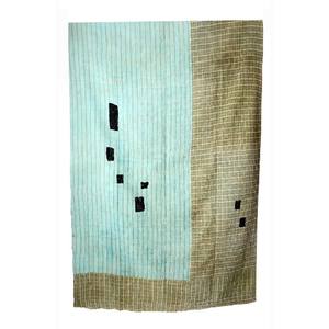 Couette Kantha Vintage indienne faite à la main, couverture en coton imprimé, Gudari, couette Kantha Vintage - Product Image 3