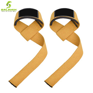 Premium Quality Neoprene Padded <b>Weight</b> Lifting Hand <b>Bar</b> Straps Made of High Quality 100% Cotton Material Lifting Straps. - Product Image 5