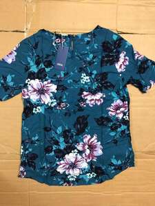 Blusa de Alta Calidad para Mujer, Marca Exportada, Cuello Redondo, Estampado Floral, Estilo Casual, para Verano y Otoño - Product Image 2