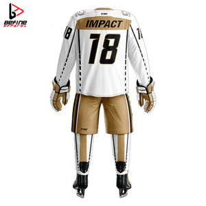 OEM定制标志曲棍球运动衫升华冰球制服，定制面料包括裤子 - Product Image 4